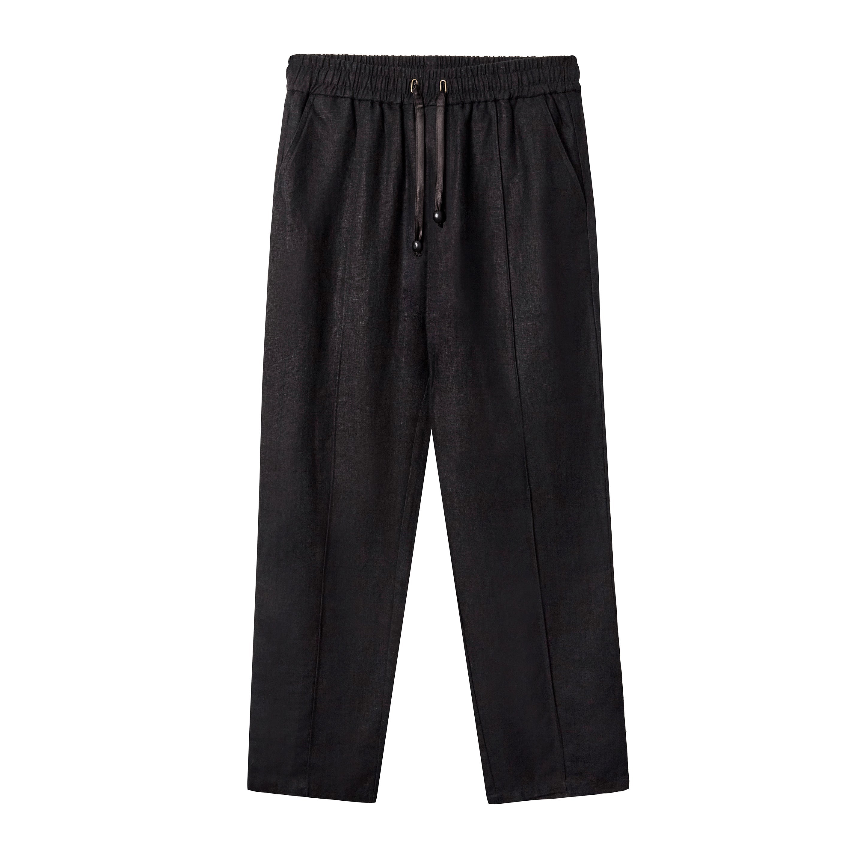 Easy-Going Pants (Black Linen)