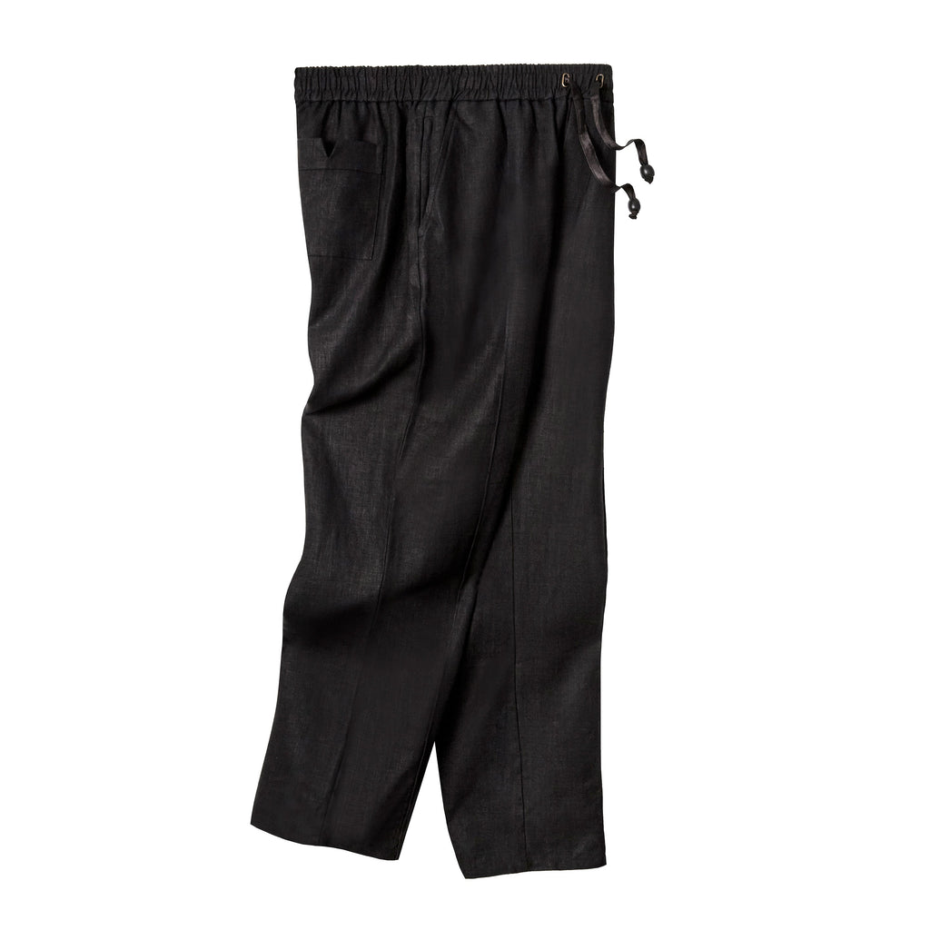 Easy-Going Pants (Black Linen)