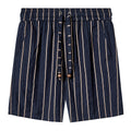 Easy-Going Shorts (Navy Jacquard Stripe)