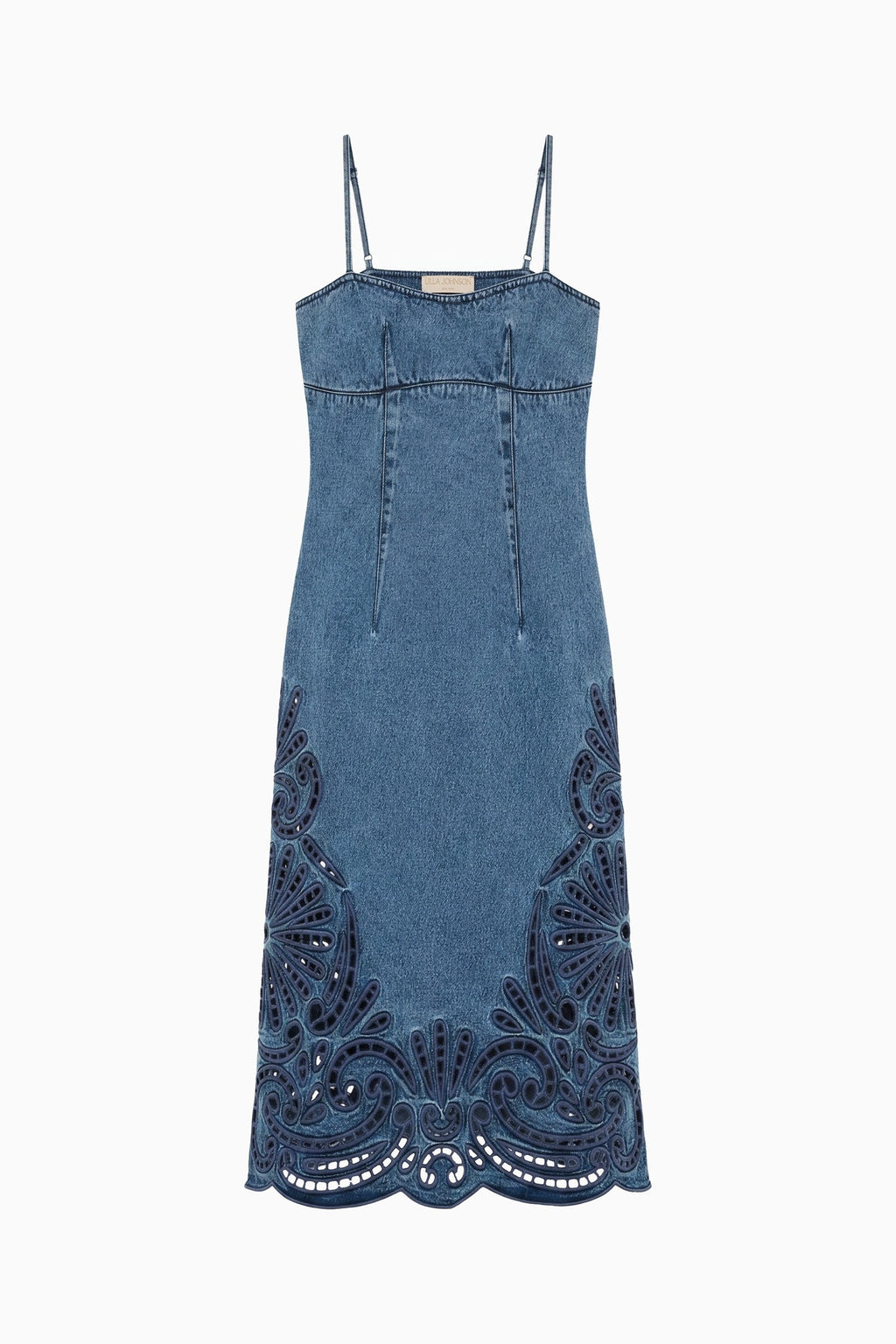 The Jane Eyelet Denim Dress - River