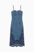 The Jane Eyelet Denim Dress - River