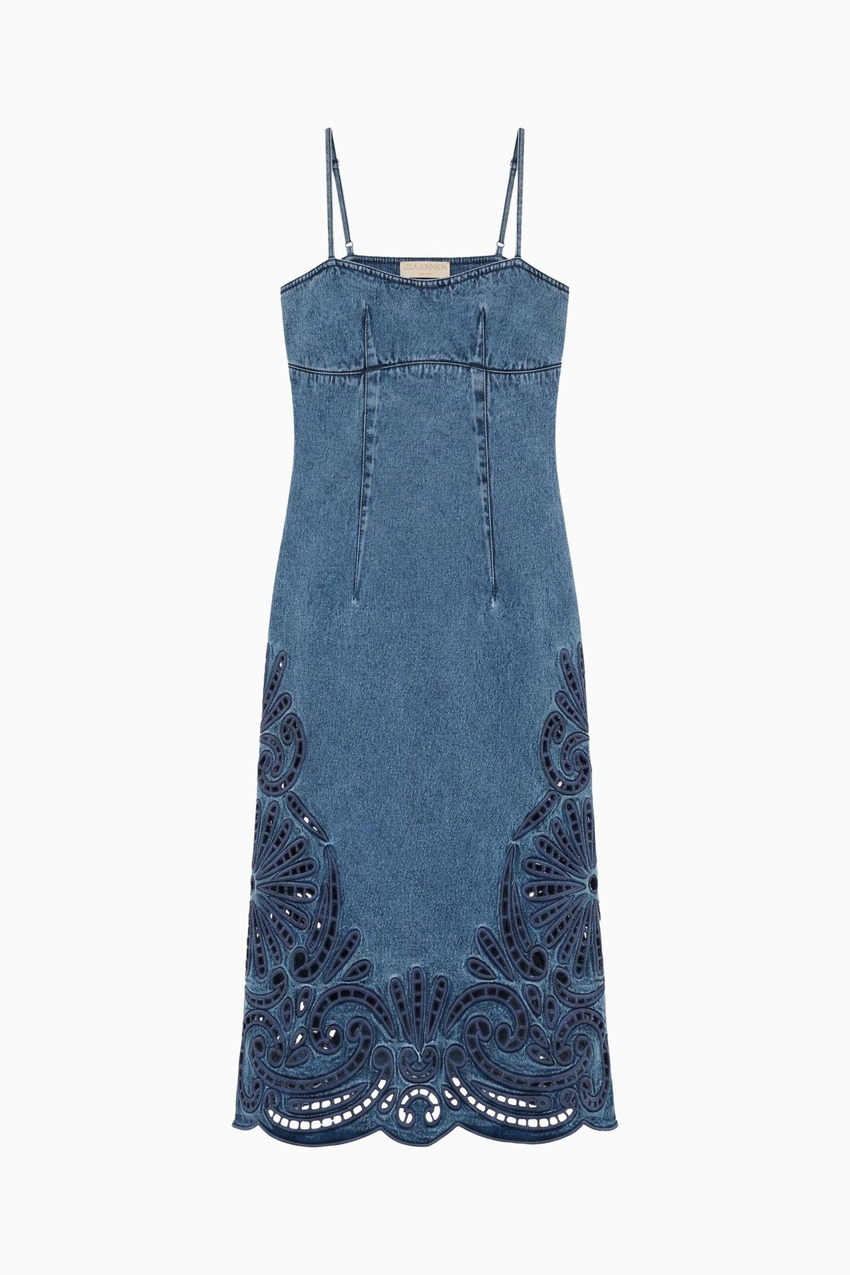 The Jane Eyelet Denim Dress - River