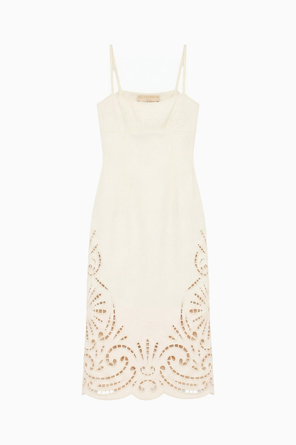 The Jane Eyelet Denim Dress - Cowrie
