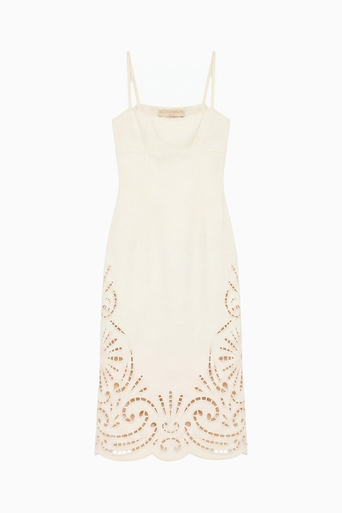 The Jane Eyelet Denim Dress - Cowrie