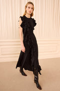 Ameline Sleeveless Silk Dress - Noir