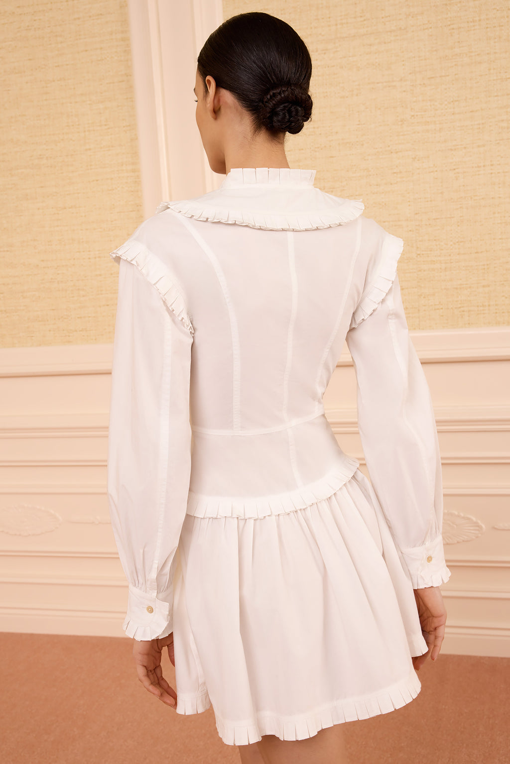 Beatrix Cotton Mini Dress - Cowrie