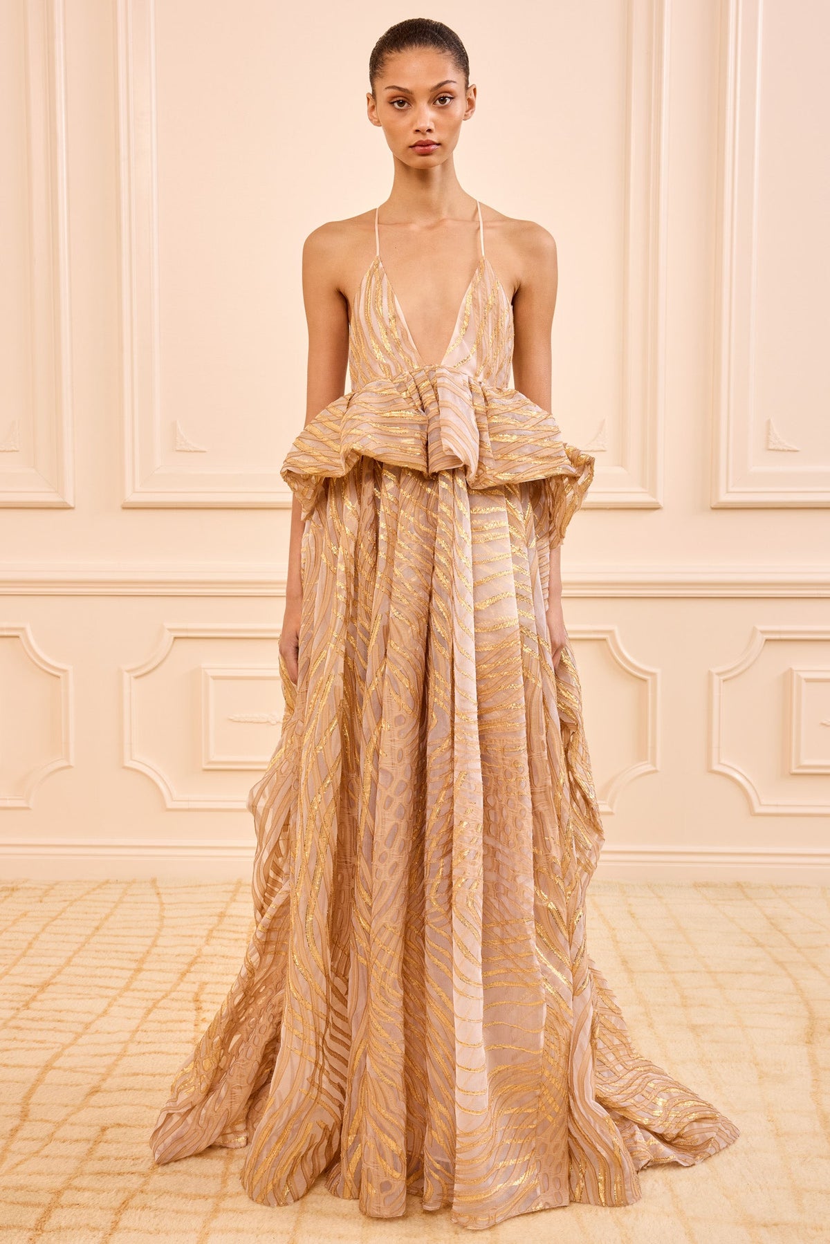 Camelia Gown with Lurex - Nautilis