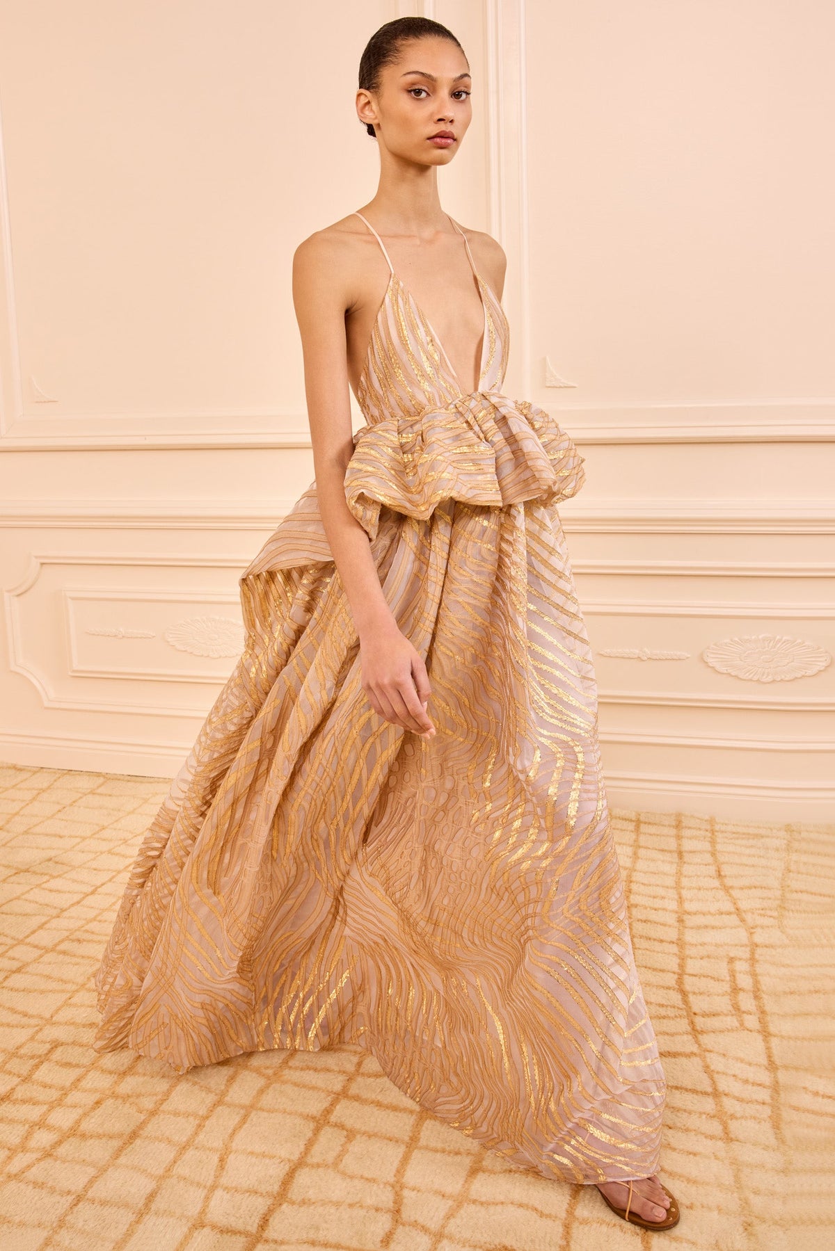 Camelia Gown with Lurex - Nautilis