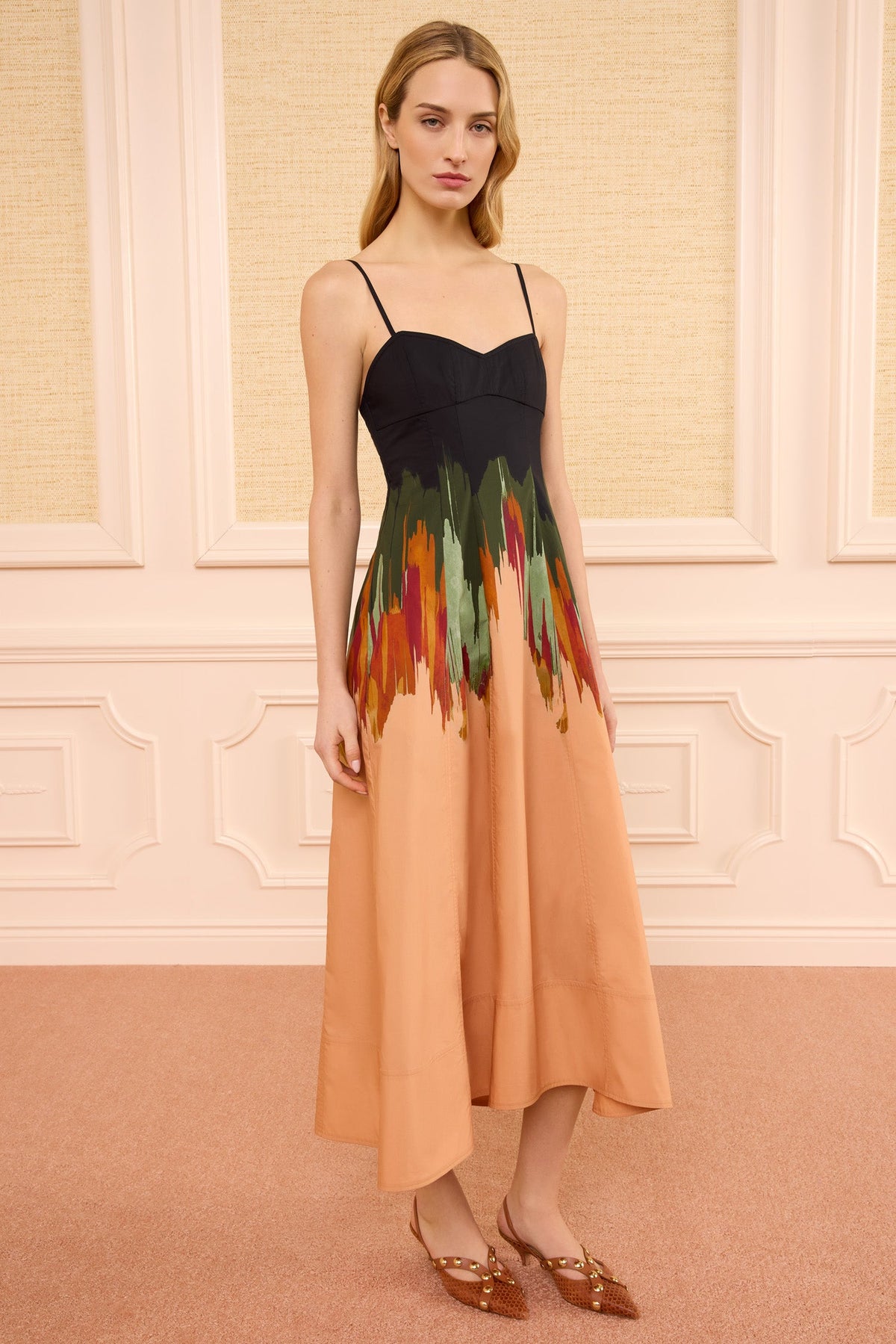 Fiora Cami Cotton Dress - Agate