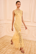 Idra Lace Applique Dress - Dandelion