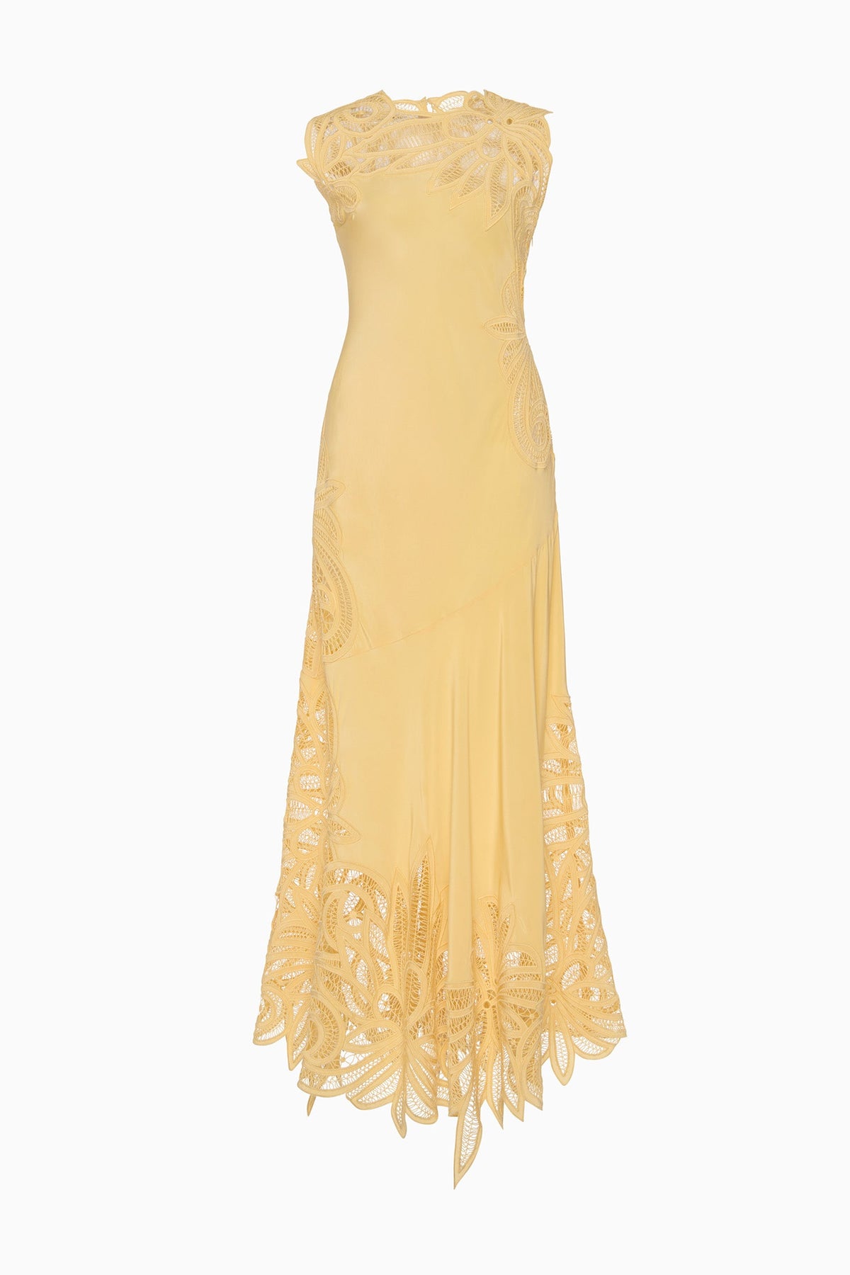 Idra Lace Applique Dress - Dandelion