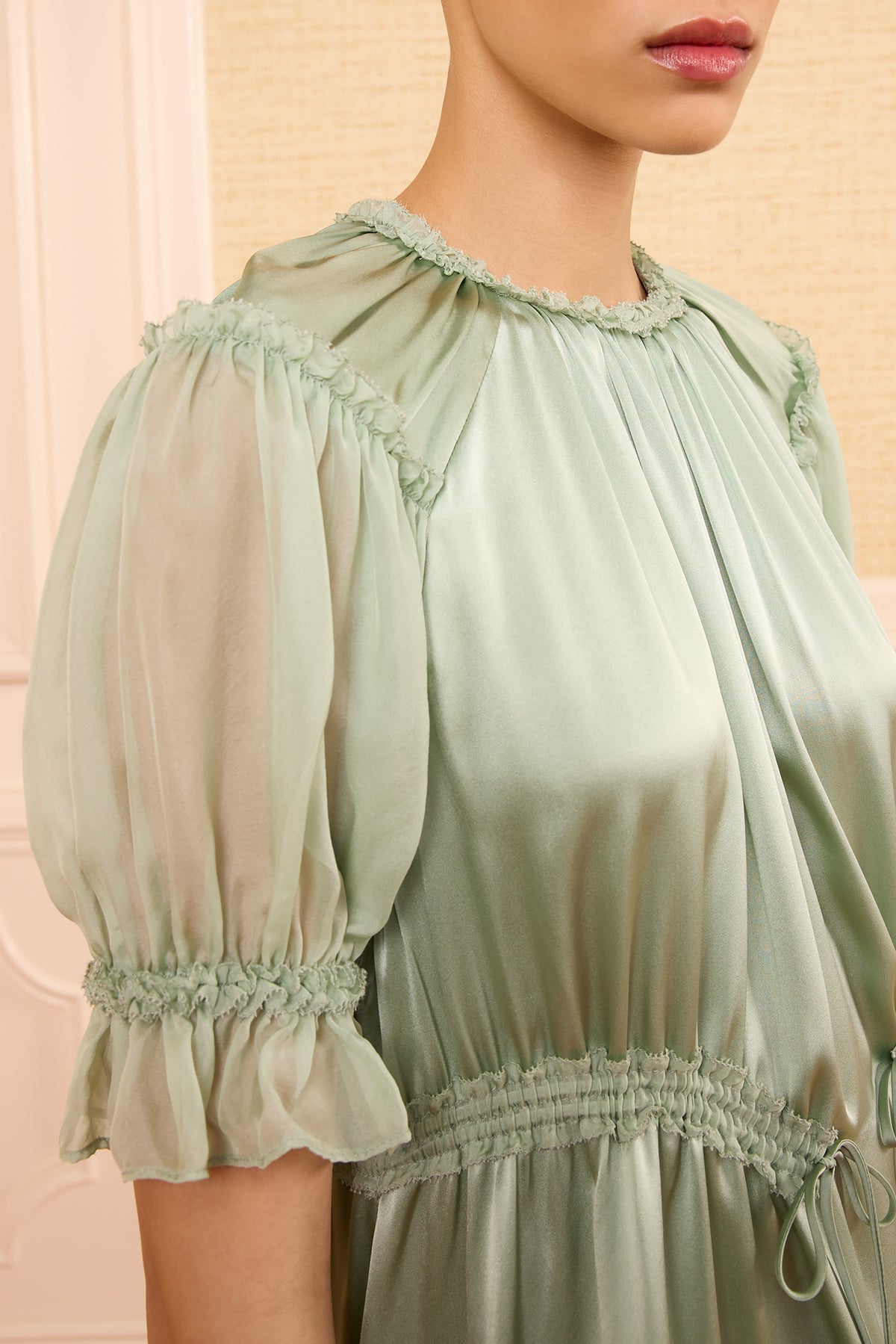 Juliette Mini Dress - Celadon