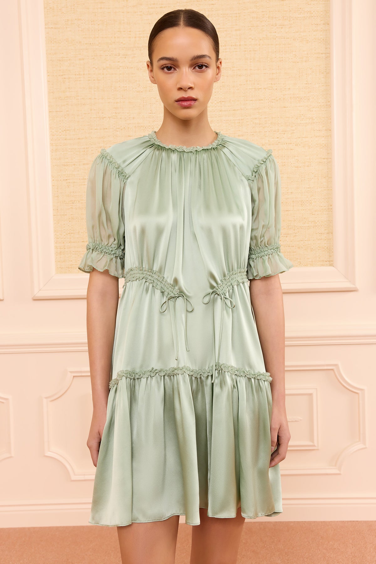 Juliette Mini Dress - Celadon