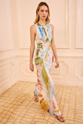 Lana Ruched Jersey Dress - Western Dream