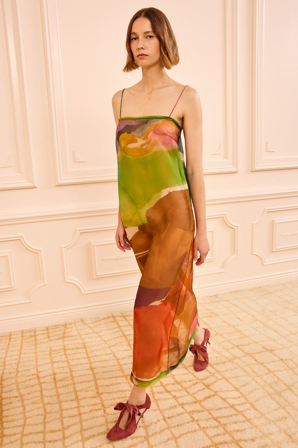 Landscape Organza Dress - Nature Abhors A Vacuum