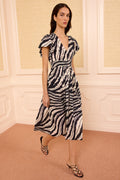 Lyria Cotton Dress - Shibori Wave