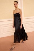 Marielle Cami Silk Dress - Noir