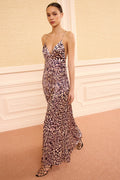 Oriana Satin Dress - Rhodonite