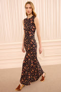 Orla Sleeveless Jersey Dress - Noir Floral