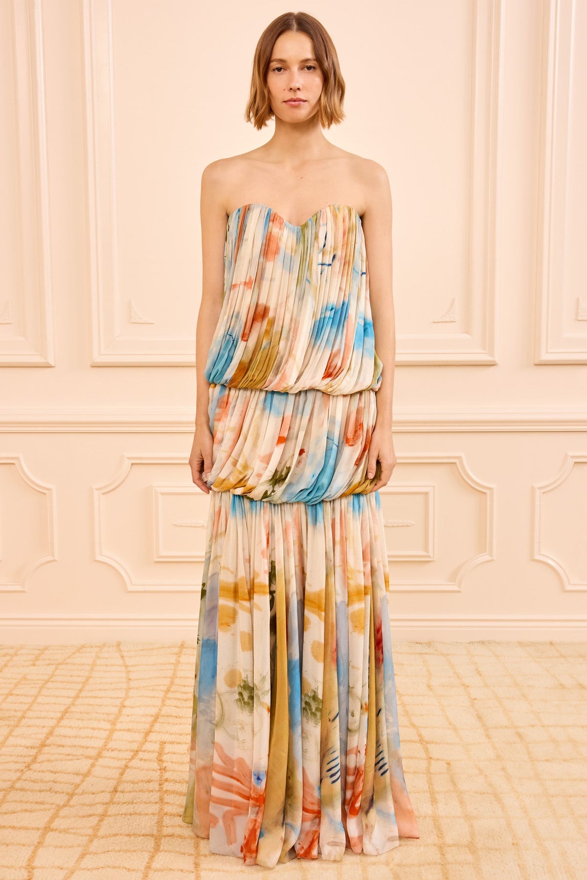 Reverie Strapless Silk Gown - Western Dream