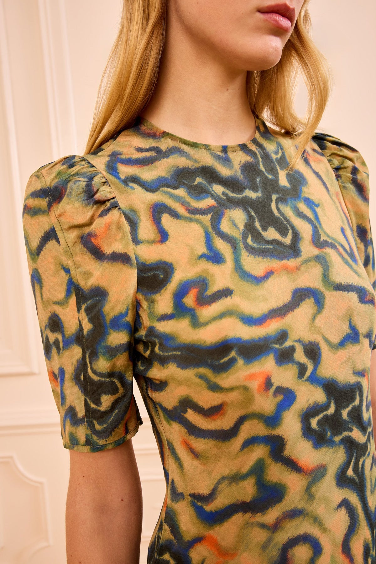 Samar Silk Dress - Geode