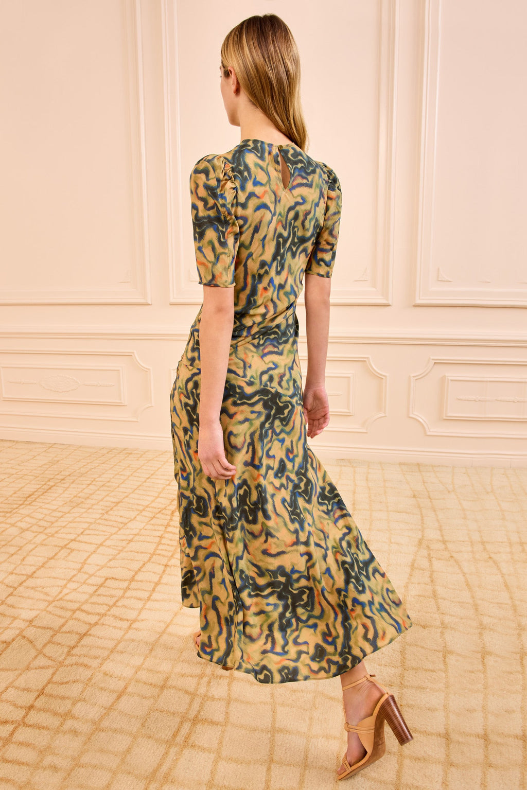 Samar Silk Dress - Geode