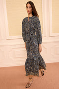 Serephina Cotton Dress - Midnight Bloom