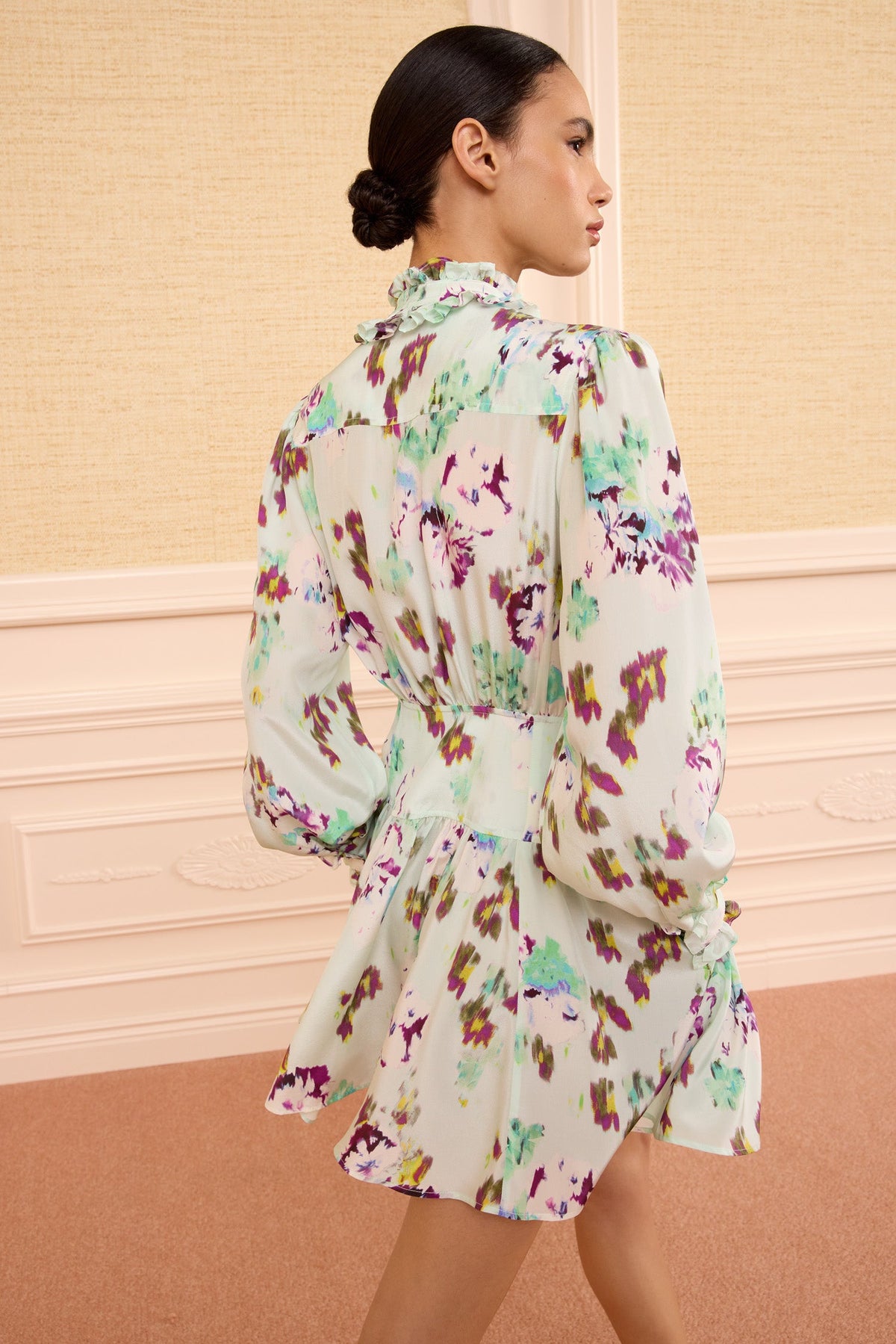 Viola Silk Mini Dress - Oasis