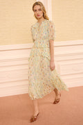 Wren Silk Dress - Moon Petal