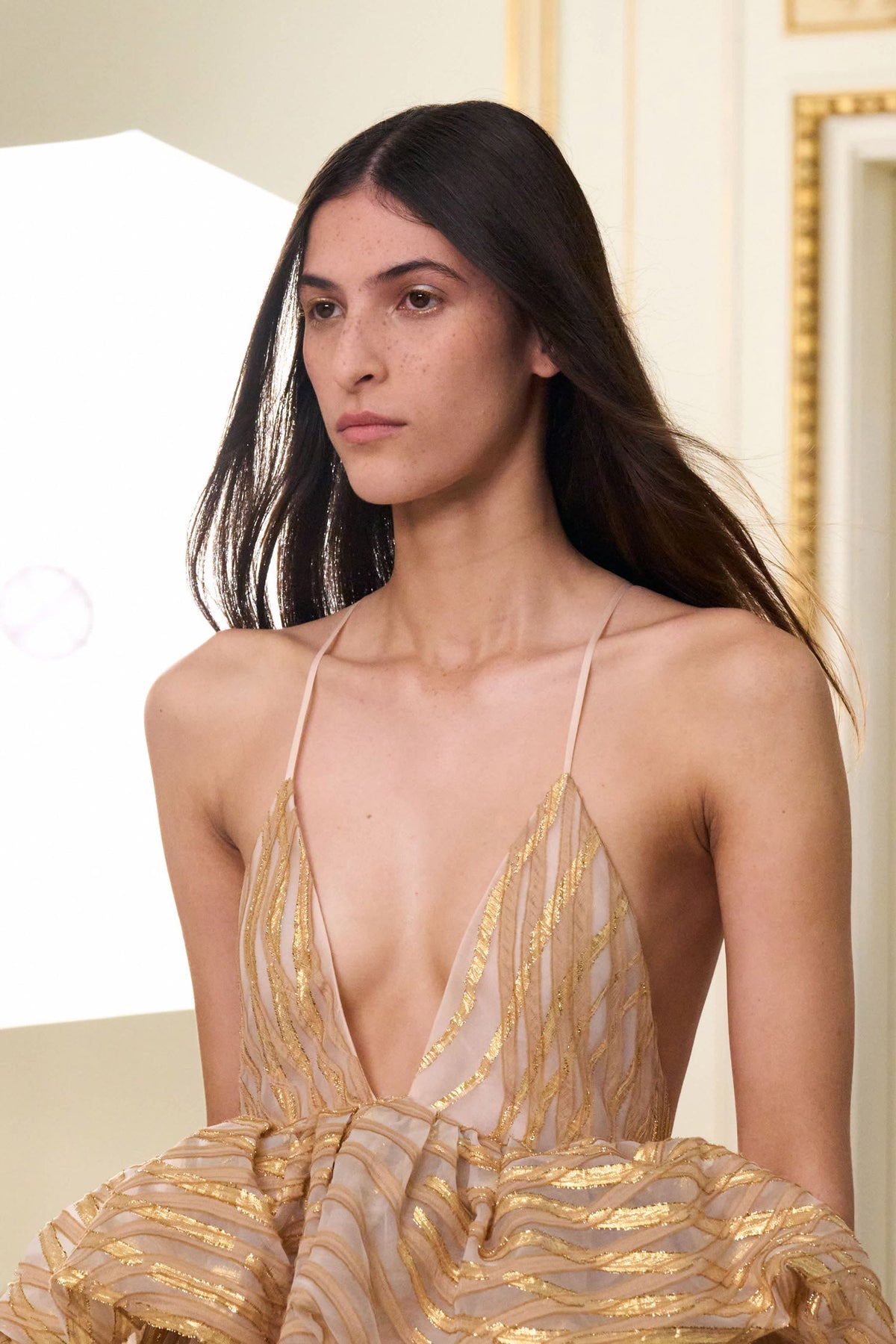 Camelia Gown with Lurex - Nautilis