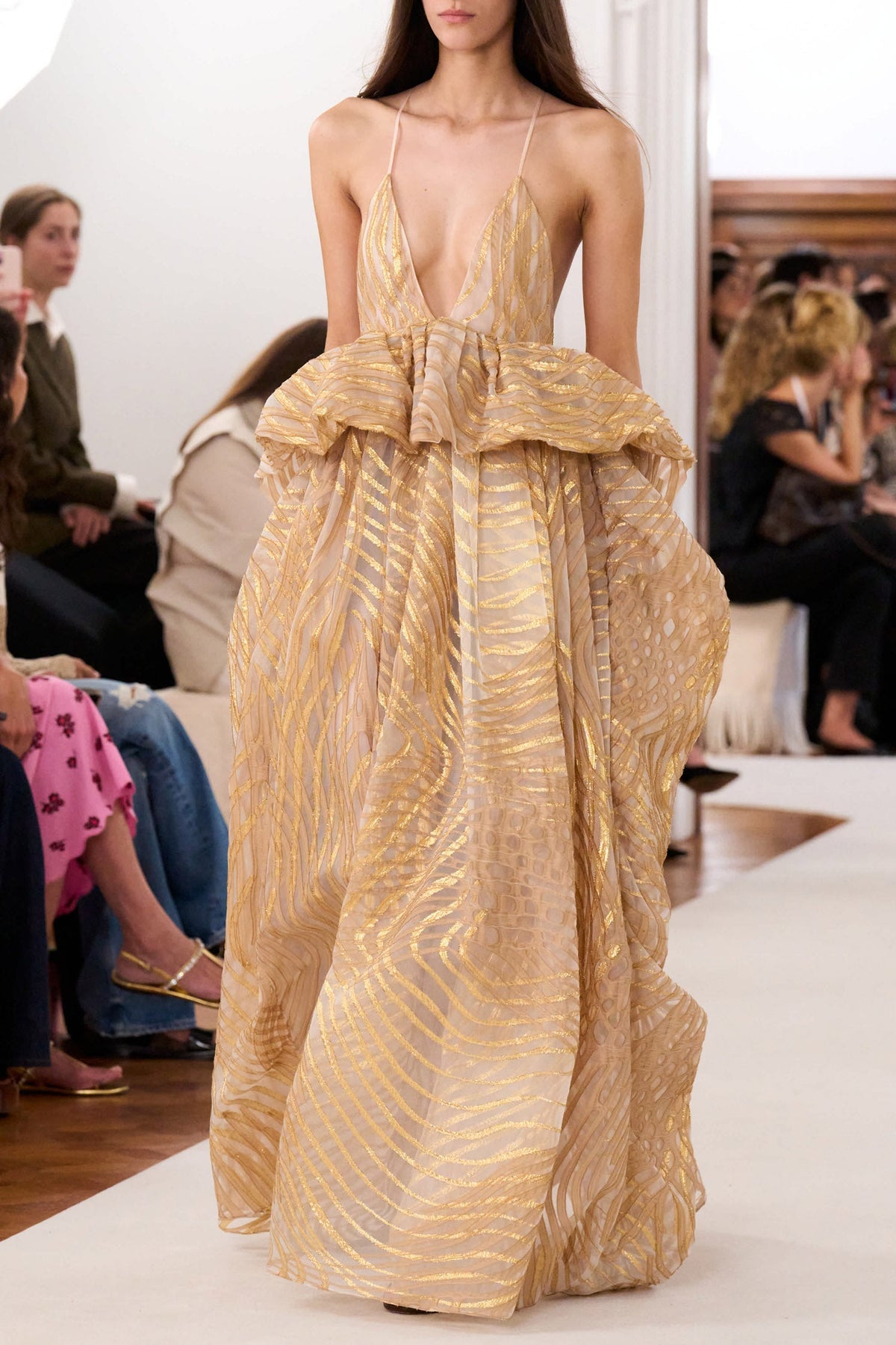 Camelia Gown with Lurex - Nautilis