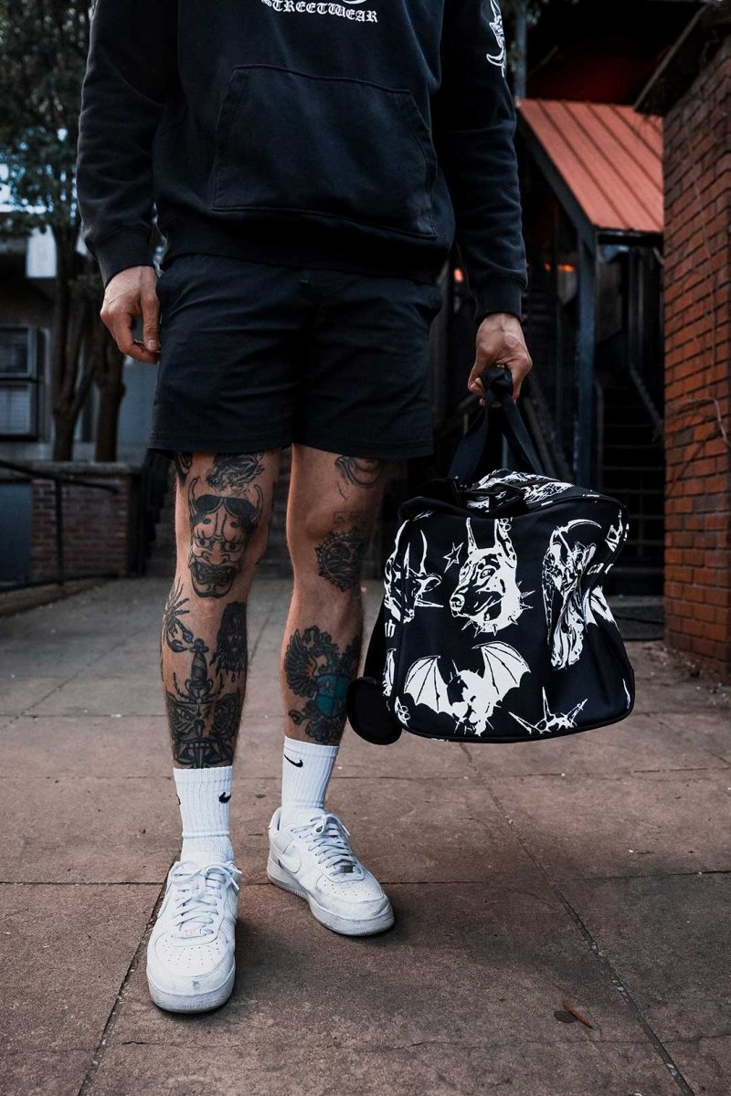 Born Dead Tattoo Inspired Duffel Bag