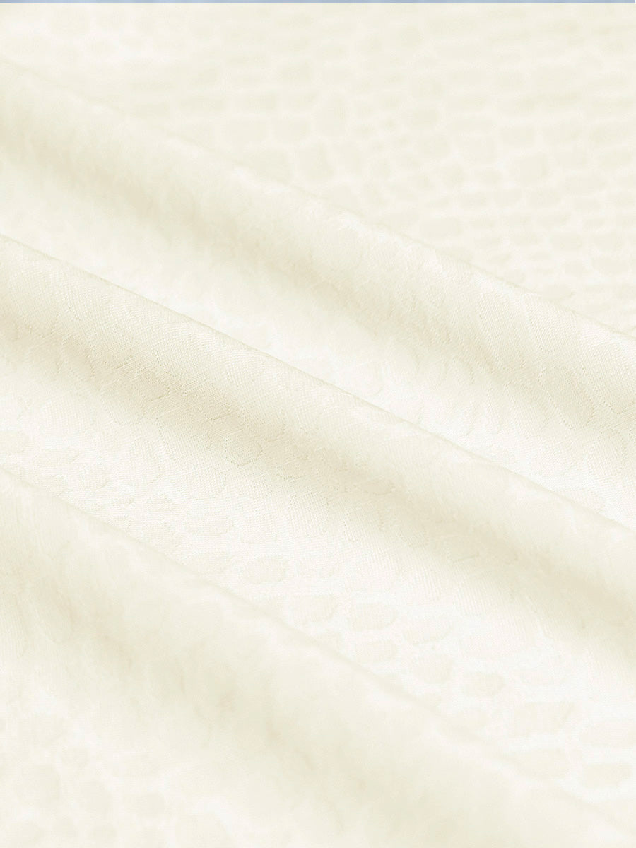 Nylon Blend Casual Jacquard Polo Shirts