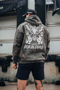 Camo Moth Dust Tattoo Inspired Hoodie