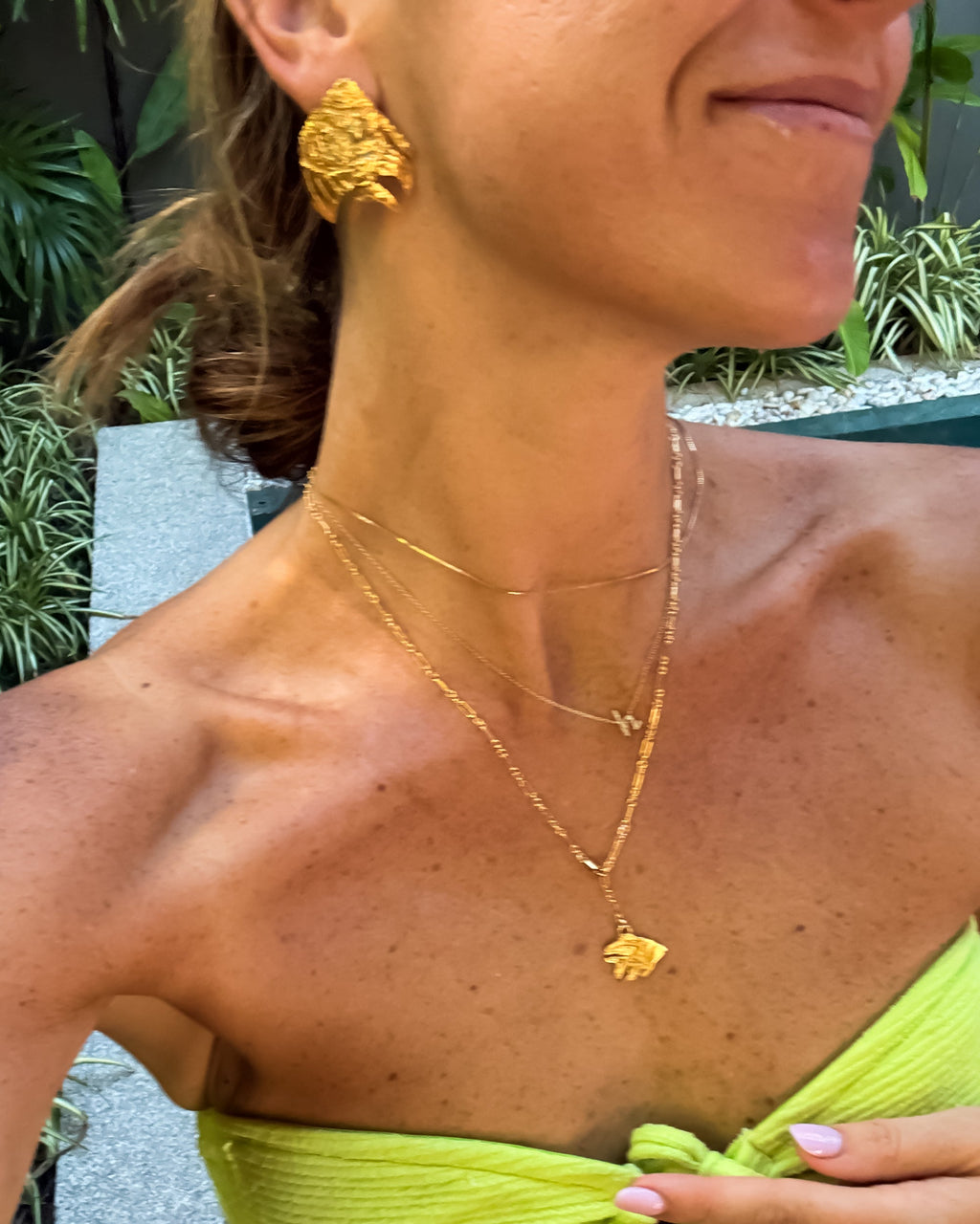 Kenny Flowers x Sun Vow Jewelry Reef Fish Gold Lariat Necklace