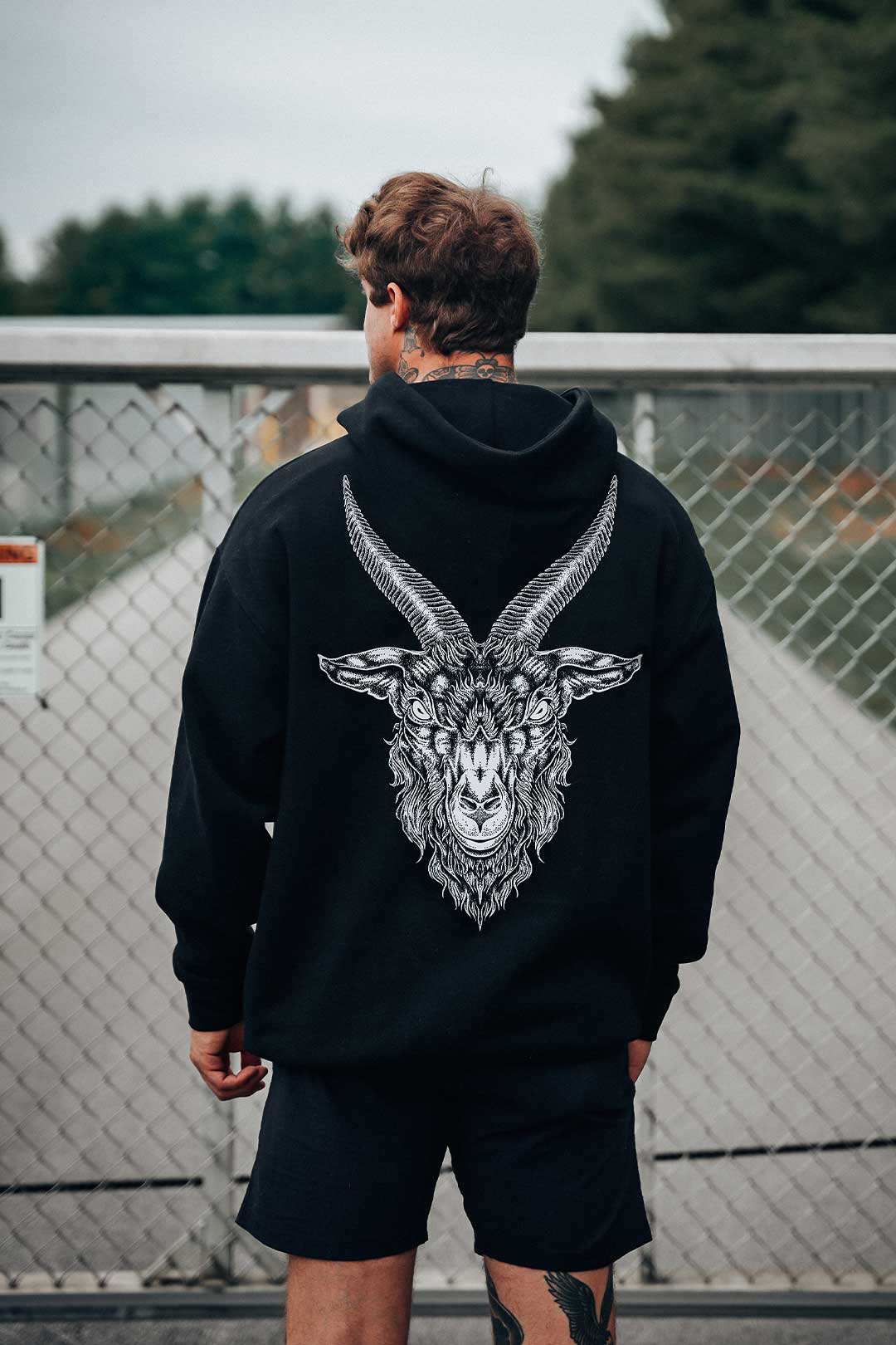 Goat Tattoo Inspired Hoodie