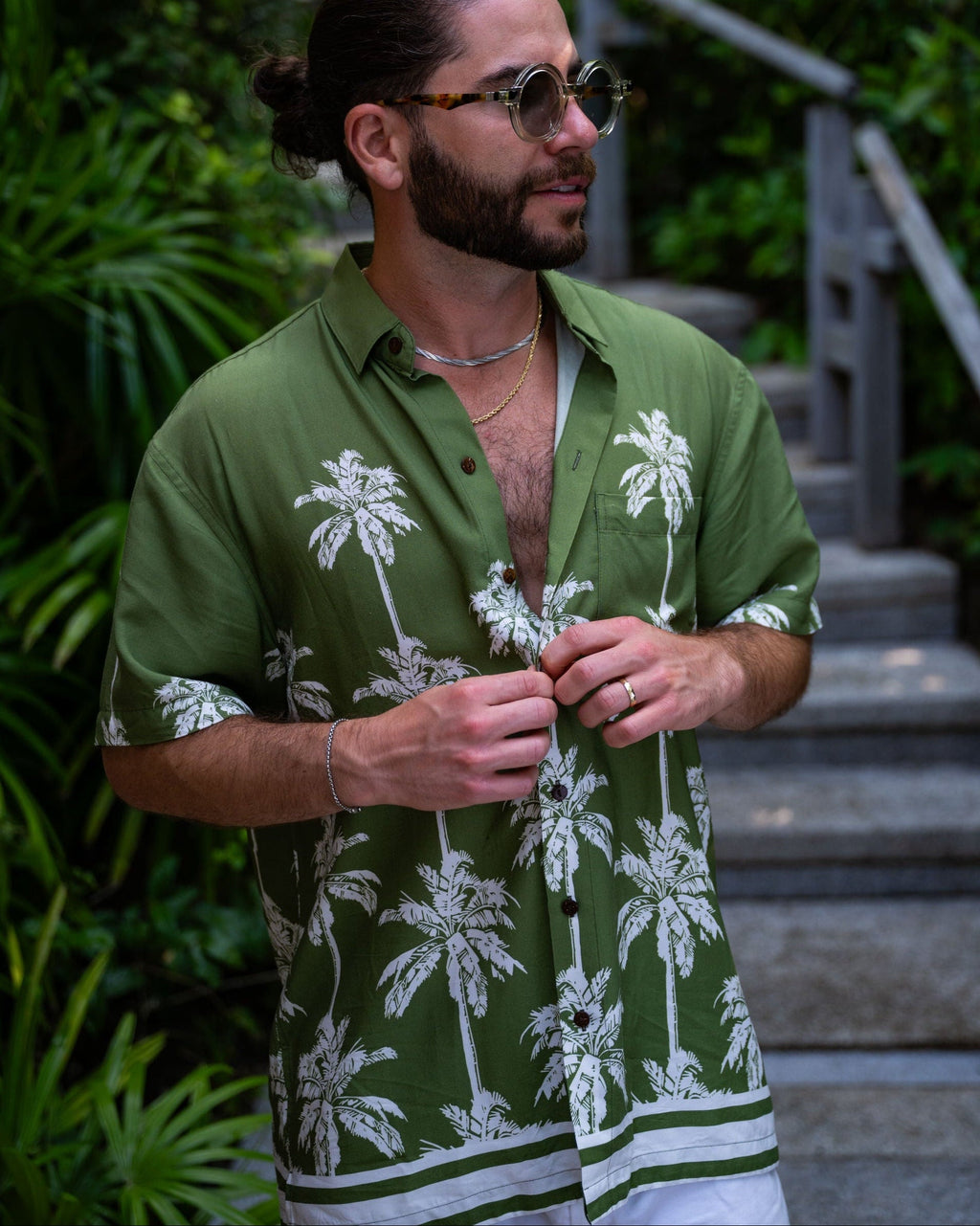 The Bali Palms - Short Sleeve Shirt
