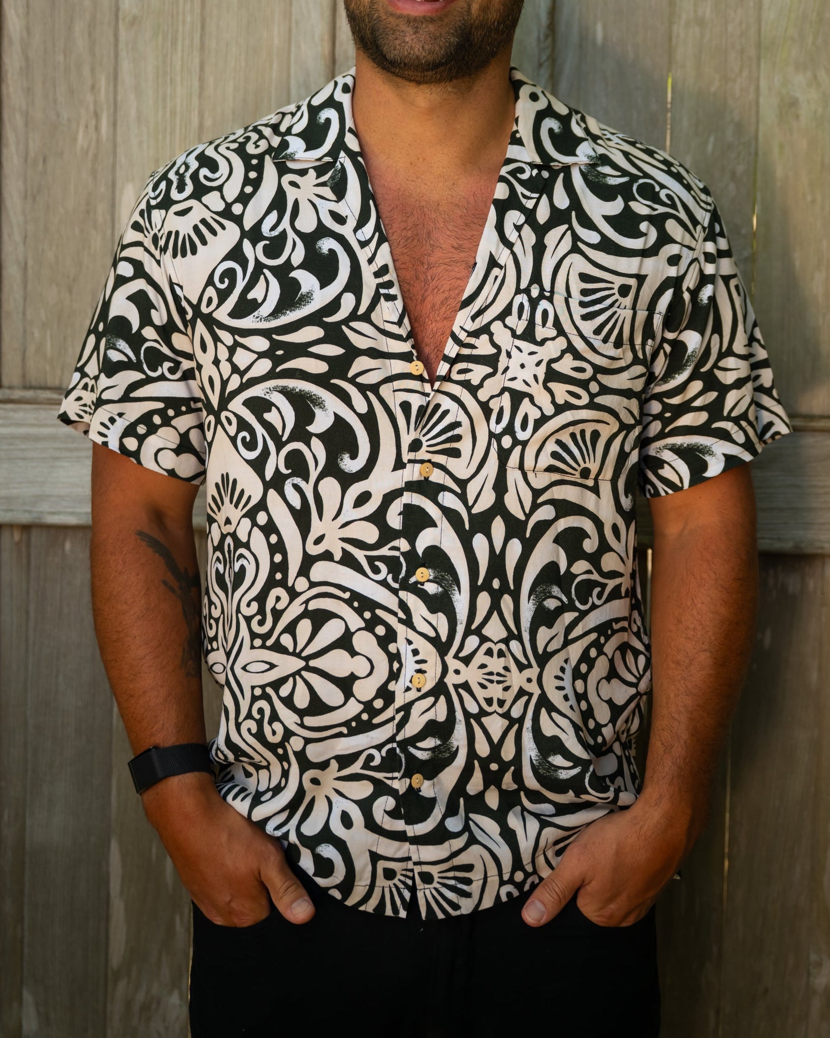 The Mallorca - Camp Collar Short Sleeve Shirt