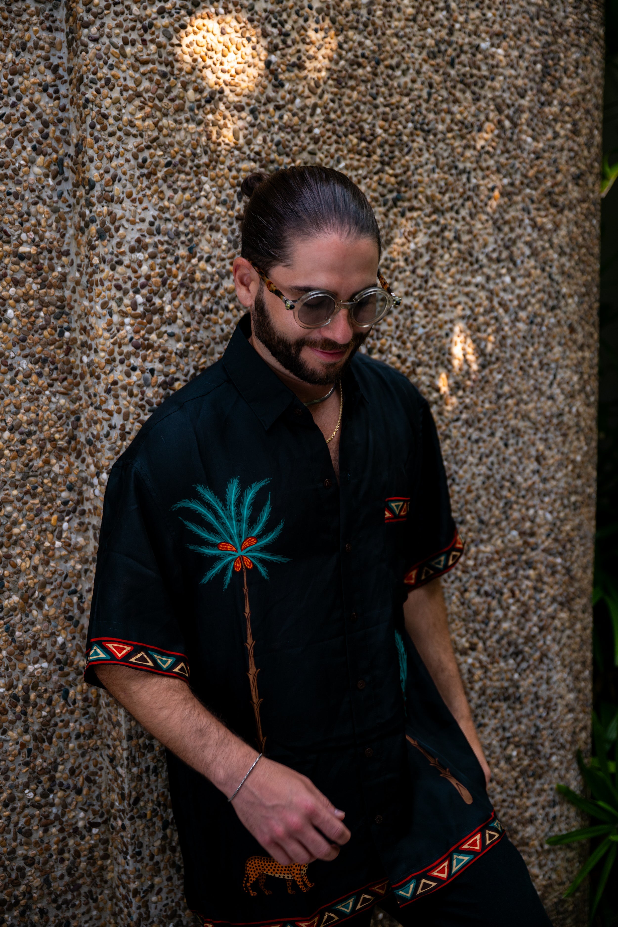 The Sundowner - Short Sleeve Silk Shirt