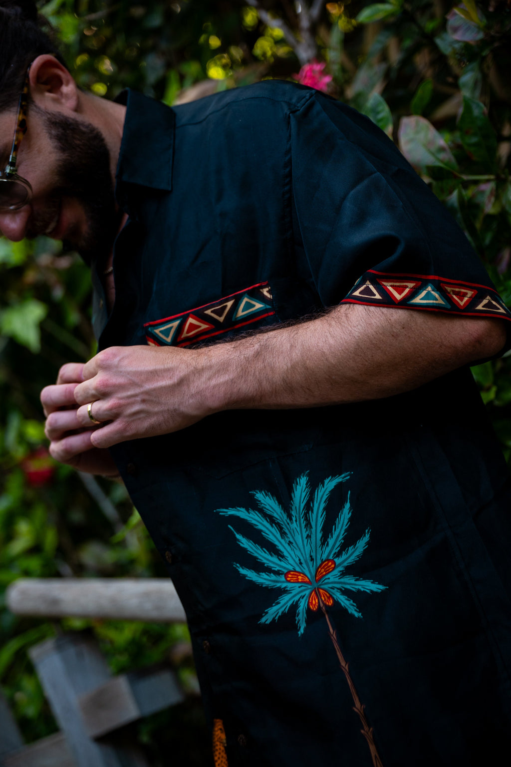 The Sundowner - Short Sleeve Silk Shirt