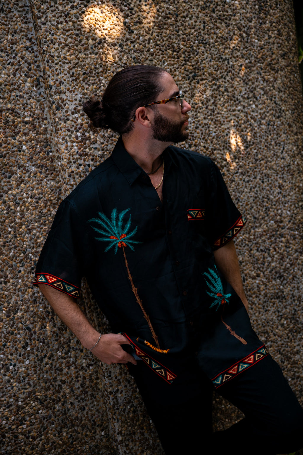 The Sundowner - Short Sleeve Silk Shirt