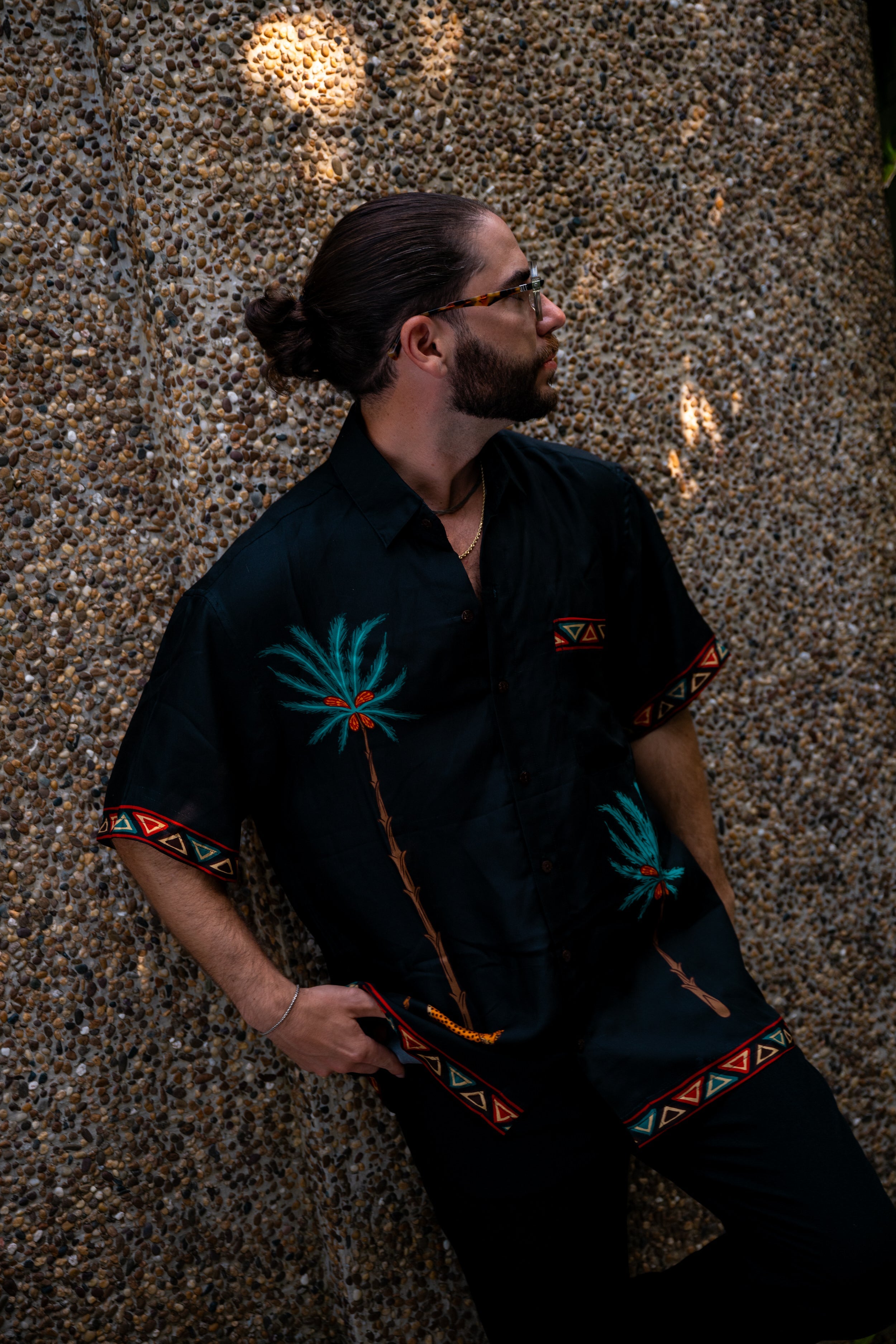 The Sundowner - Short Sleeve Silk Shirt