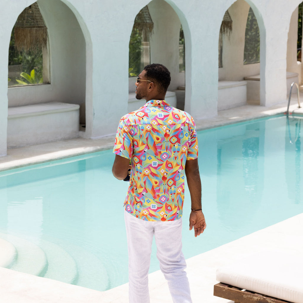 The Parrots of the Caribbean - Short Sleeve Shirt