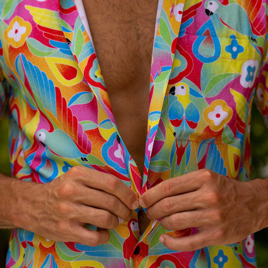 The Parrots of the Caribbean - Short Sleeve Shirt