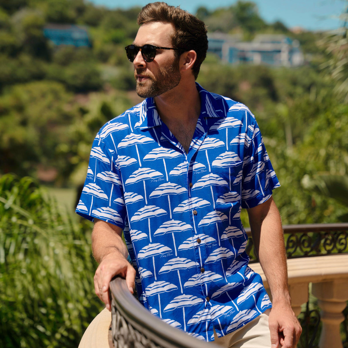 The Fontelinas - Blue Short Sleeve Shirt
