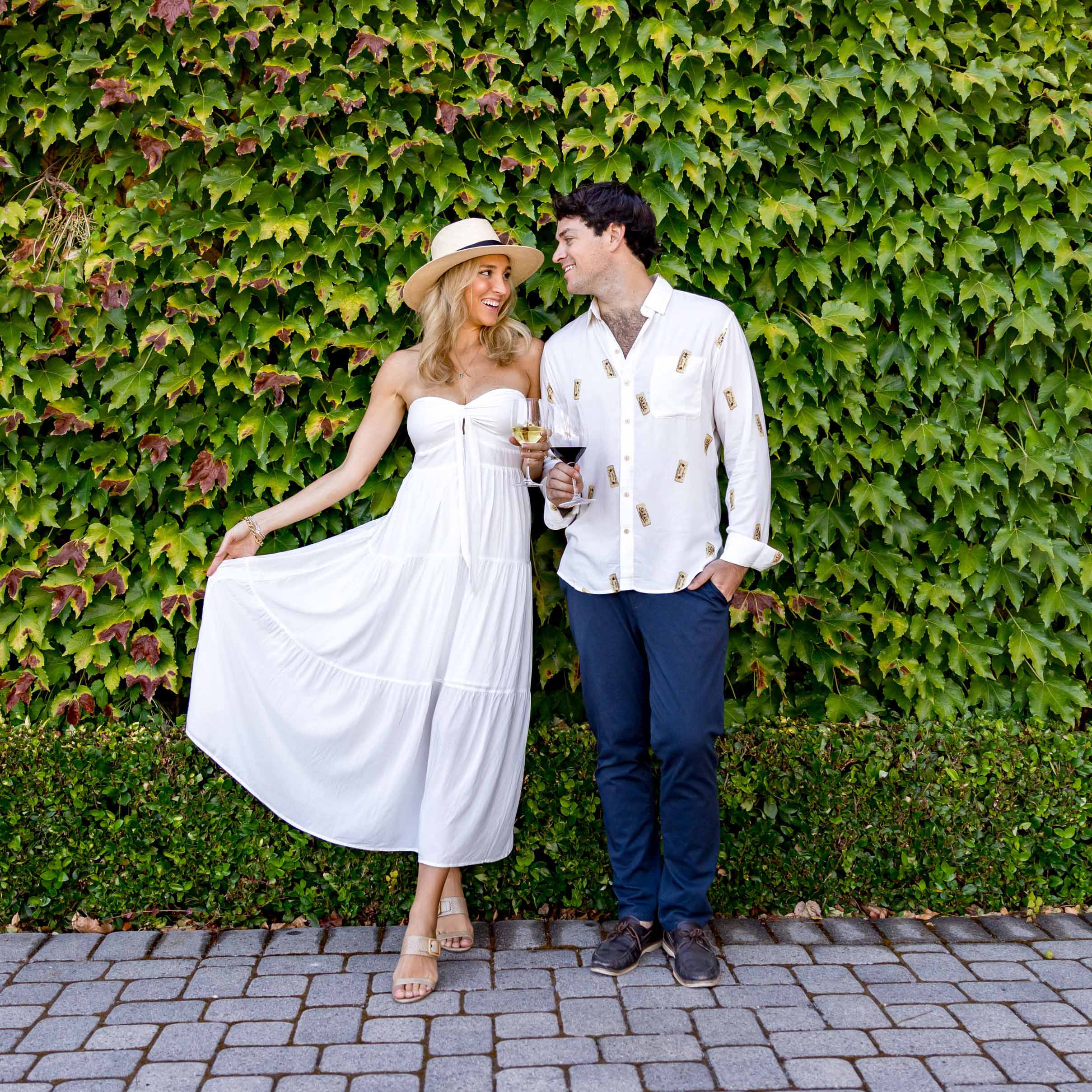 The Jetset - White Bamboo Bandeau Maxi Dress