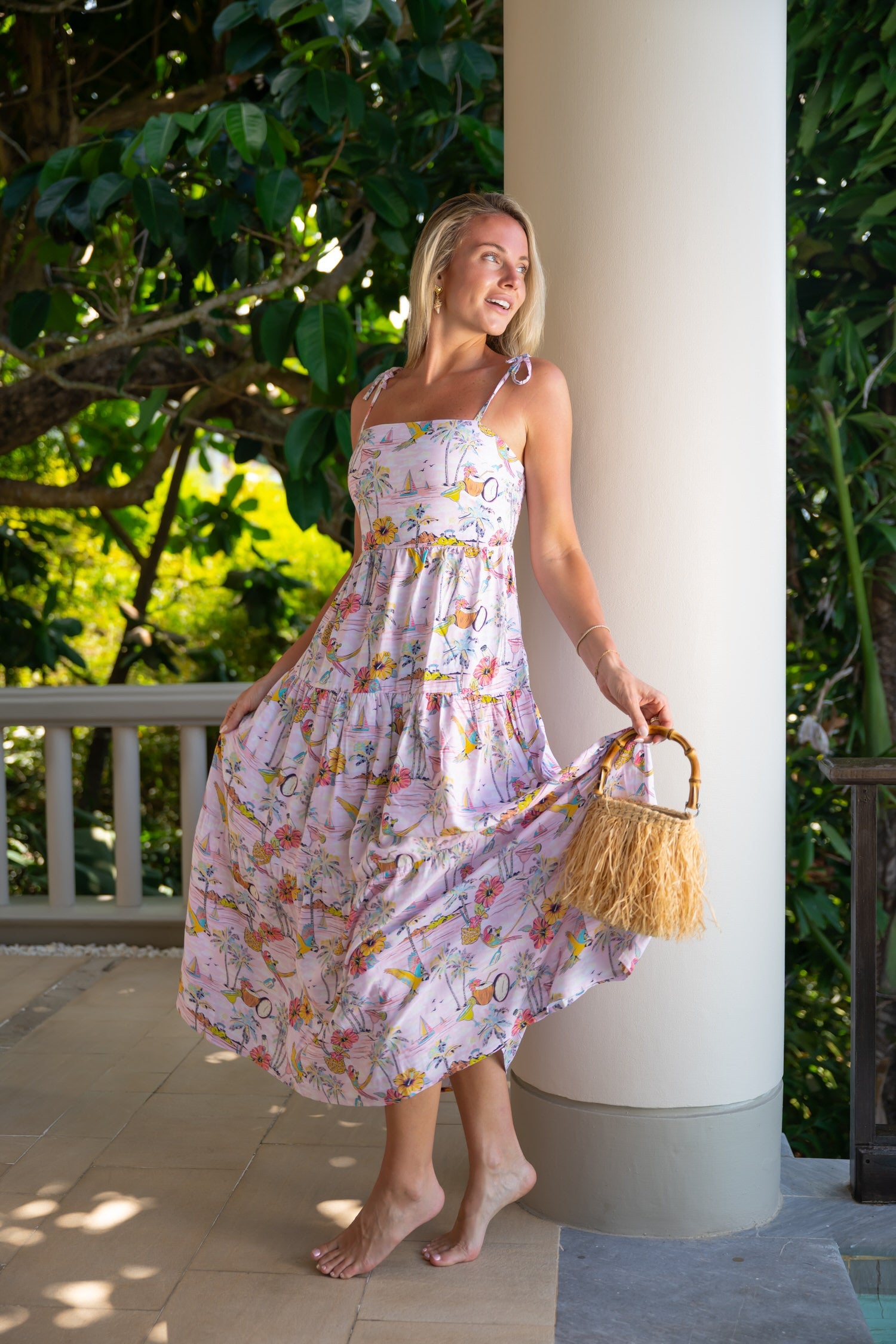 Margaritaville by Kenny Flowers – Wastin' Away Again - Pink – Resort Dress