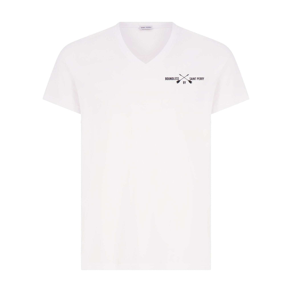 Men's V-Neck White T-Shirt