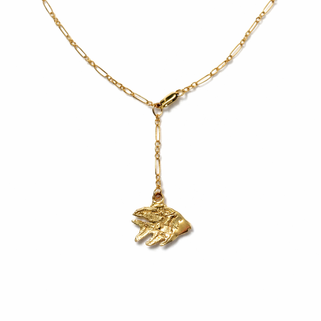 Kenny Flowers x Sun Vow Jewelry Reef Fish Gold Lariat Necklace