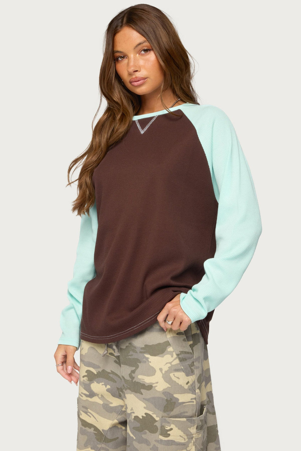 Me Time Oversized Waffle Top